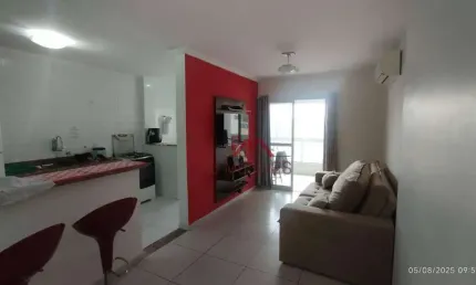 Apartamento com 1 dormitório sendo suíte à venda, 55 m² por r$ 380.000 - aviação - praia grande/sp
