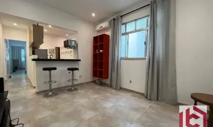Apartamento com 2 dormitórios à venda, 52 m² por r$ 350.000,00 - boqueirão - santos/sp