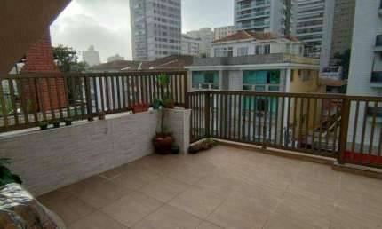 Cobertura com 3 dormitórios à venda, 140 m² por R$ 650.000,00 - Embaré - Santos/SP