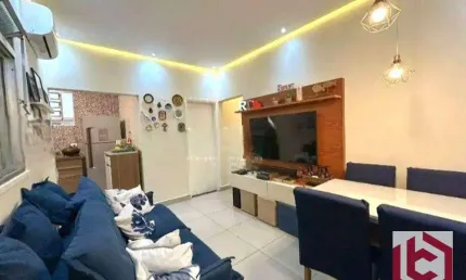 Apartamento à venda, 68 m² por r$ 460.000,00 - embaré - santos/sp