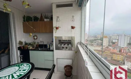 Apartamento com 3 dormitórios à venda, 127 m² por r$ 1.340.000,00 - boqueirão - santos/sp