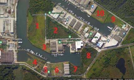 Terreno à venda, 5000 m² por R$ 4.000.000,00 - Cing - Guarujá/SP