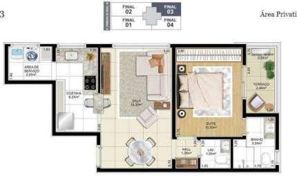 Apartamento à venda, 53 m² por R$ 649.000,00 - Aparecida - Santos/SP