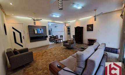 Apartamento com 3 dormitórios para alugar, 146 m² por R$ 8.000 (PACOTE)/mês - Boqueirão - Santos/SP