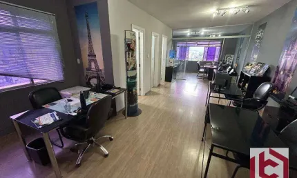 Sala à venda, 55 m² por r$ 350.000,00 - embaré - santos/sp