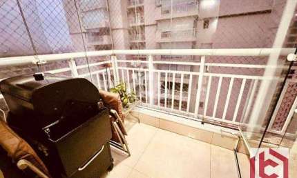 Acquaplay com 2 dormitórios à venda, 68 m² por R$ 577.000 - Marapé - Santos/SP