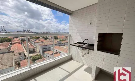 Apartamento com 2 dormitórios à venda, 86 m² por R$ 710.000,00 - Embaré - Santos/SP