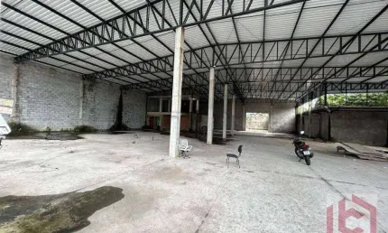Galpão para alugar, 1650 m² por r$ 65.000 (pacote)/mês - vila matias - santos/sp