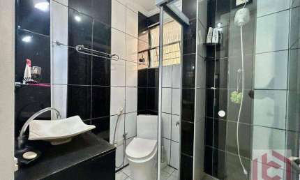 Apartamento com 1 dormitório para alugar, 50 m² por R$ 3.300 PACOTE/mês - Gonzaga - Santos/SP
