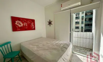 Apartamento com 1 dormitório para alugar, 50 m² por R$ 3.300 PACOTE/mês - Gonzaga - Santos/SP