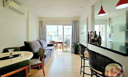 Apartamento com 1 dormitório à venda, 65 m² por r$ 817.000,00 - ponta da praia - santos/sp