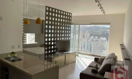 Studio para alugar prédio frente mar , 52 m² por R$ 5.800 PACOTE/mês - José Menino - Santos/SP