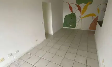 Apto com 2 dormitórios com sacada, dep. emp. e área com dep. de empregada para alugar, 90 m² por R$ 3.000 + ENCARGOS/mês - Boqueirão - Santos/SP