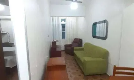 Apartamento com 1 dormitório para alugar, 54 m² por R$ 3.200 PACOTE/mês - Gonzaga - Santos/SP