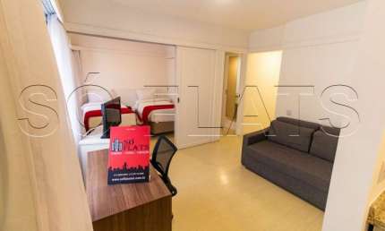 Flat New Citi com 32m² contendo 1 dormitório e 1 vaga para locação no Itaim Bibi