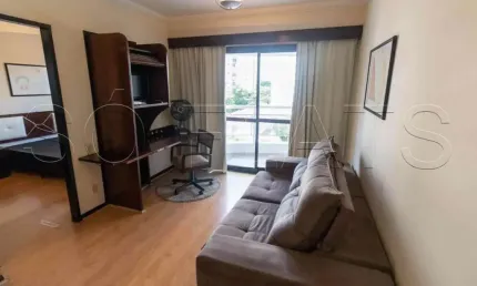 Flat the palace com 36m² contendo 1 dormitório e 1 vaga em moema para locação.