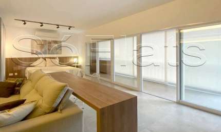 Flat no Trix Tamboré para locação e inquilinato com 50m² e 1 vaga, disponível para locação.