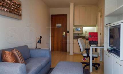 Studio Grand Mercure Itaim para locação na Vila Nova Conceição 36m² e 1 dormitório.