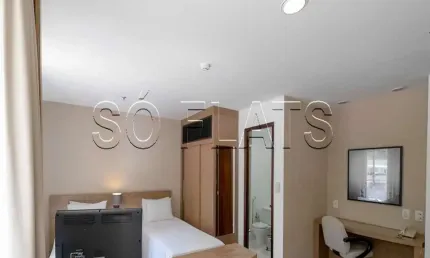 Studio no Wyndham SP Paulista com 32m², 1 dormitório e 1 vaga, disponível para locação.