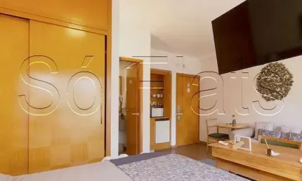 Flat Quality Hotel Paulista disponível para venda com 29m² e 01 vaga de garagem