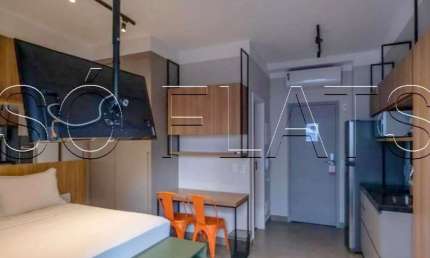 Studio no residencial VN Capote Valente disponível locação 32m² em Pinheiros