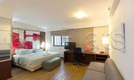 Flat no Melia Ibirapuera 33m² e 1 dormitório disponível locação na Avenida Ibirapuera