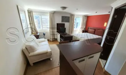 Flat Transamérica International Plaza disponível para venda com 29m² e 01 vaga de garagem