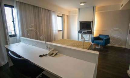 Flat mobiliado  33m² 1 dormitório 1 vaga disponível para locação em Moema.