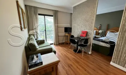 Flat em Moema disponível para locação com excelente região próximo a Avenida Jandira.