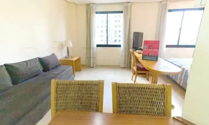 Flat disponível para locação no Mercure Times Square em Moema prox. a Av. Ibirapuera