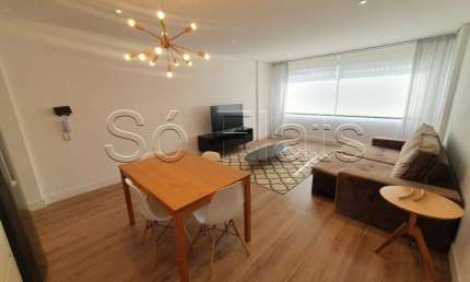 Studio no Residencial Pamplona para locação contendo 1 dormitório e 57m² no coração da Av Paulista.