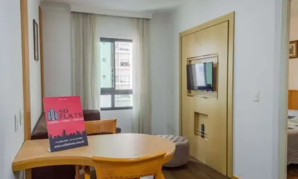 Flat disponível locação no  SP Pinheiros com 28m², 1 dorm e 1 vaga