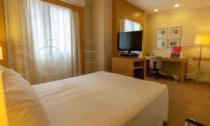 Flat no Nobile Hotels com 29m², 1 dorm e 1 vaga em Campo Belo disponível locação
