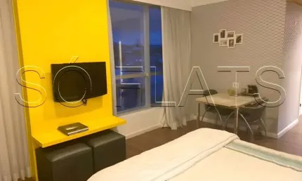 Flat Wyndham Nortel disponível para venda com 32m², 01 dorm e 01 vaga de garagem