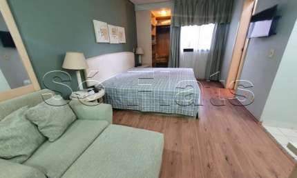 Flat disponível locação na Chácara Santo Antônio próximo a Marg. Pinheiros.