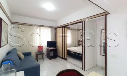 Flat disponível para locação no jardins com ótima localização todo mobiliado