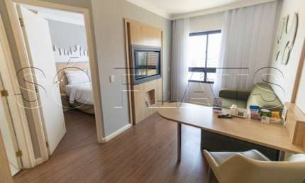 Flat em Pinheiros 28m² 1 dormitório 1 vaga de garagem disponível para locação.