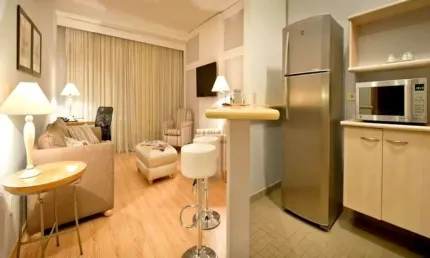 Flat no Sequoia com 56m², 1 dormitório e 1 vaga de garagem disponível para locação em Alphaville.