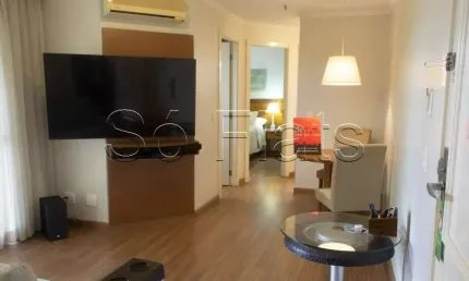 Flat disponível locação na Vila Olímpia com 2 dormitórios próximo da Av Bandeirantes