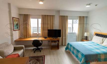 Comfort Alphaville com 1 dorm disponível para locação com fácil acesso a São Paulo