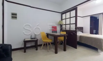 Flat na região central de SP com 32m² contendo 1 dormitório e 1 vaga disponível para locação.