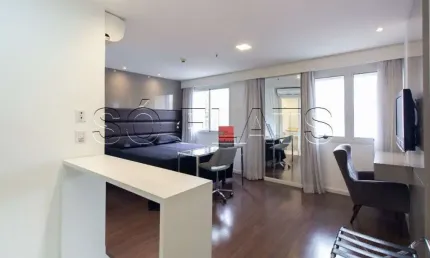 Flat na Olímpia disponível locação na Vila Olímpia próximo a Avenida Faria Lima.