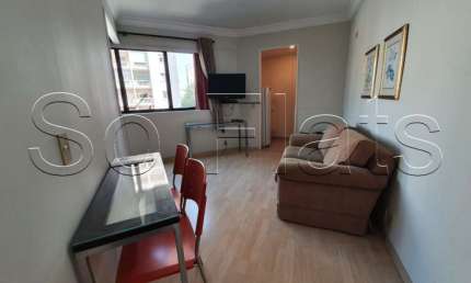 Flat no Jardins na Rua da Consolação disponível para locação com 32m² e 1 vaga