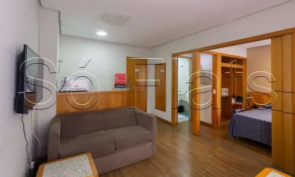 Flat no Jardim Paulista próximo a Avenida 9 de Julho disponível para locação