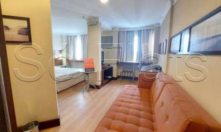 Flat disponível para locação a 1 quadra da Avenida Paulista próximo ao Shopping Cidade São Paulo.