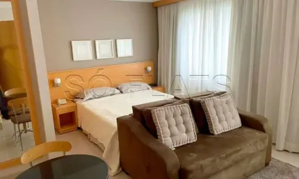 Flat no Transamérica Jardins disponível para locação com 2 dorms próximo a Av 9 de Julho