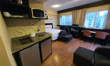 Flat disponível para locação 1 dormitório e 1 vaga de garagem.