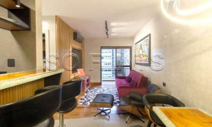 Flat London disponível para locação a 2 quadras da Av Paulista, próx ao Metro e ao Prédio da Gazeta.