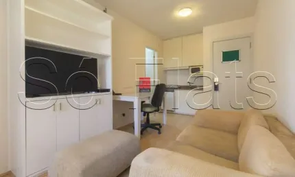Flat no Grand Mercure Itaim disponível para locação contendo 35m², 1 dormitório e 1 vaga de garagem.