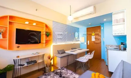 Flat na Bela Vista disponível para venda com 28m² e 01 vaga de garagem